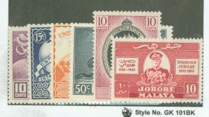 Johore #151-6 Unused