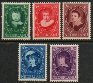 Netherlands Sc #B286-B290 Mint Hinged