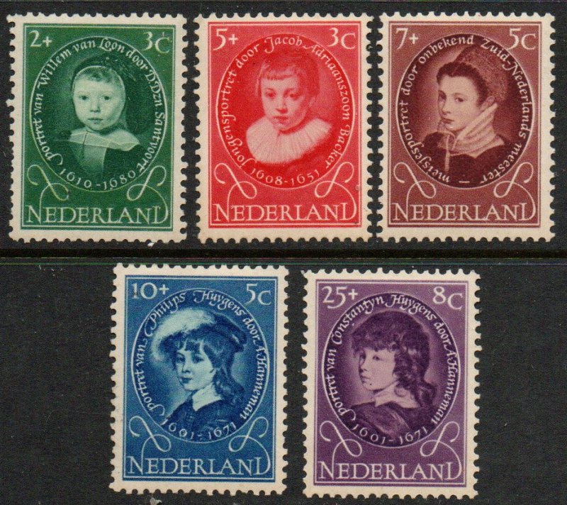 Netherlands Sc #B286-B290 Mint Hinged