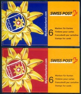 Greetings from Switzerland 2002. 2 booklets.