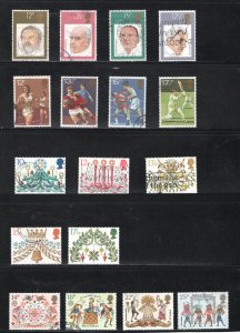 Great Britain #920-3, 924-7, 928-2, 933-6,  VF, Used, 4 sets ...  2480570