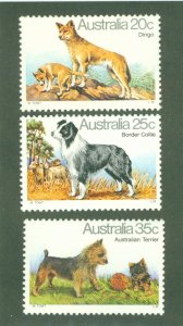 AUSTRALIA 729-31 MNH CV $2.95 BIN $1.50