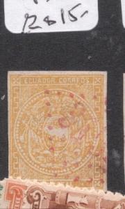 Ecuador SC 3 Red Diamond Dots Cancel Copy 5 VFU (2dft)