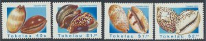 Tokelau Islands  SC# 232-235  MNH Shells    see details & scans    