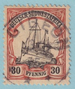 GERMAN SOUTHWEST AFRICA 30 LOZENGE WMK GIBEON SON CANCEL