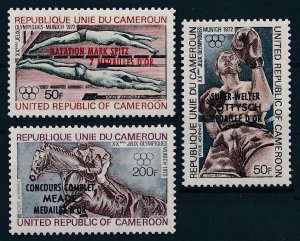 1972 Cameroon 712-714 Overprint # 700-702 6,00 €
