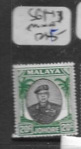 MALAYA JOHORE (P0301B) 120 SULTAN  SG 141  MNH 