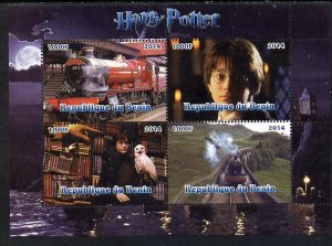 BENIN - 2014 - Harry Potter - Perf 4v Sheet #1 - MNH - Private Issue