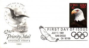 #2540 Bald Eagle Artcraft FDC