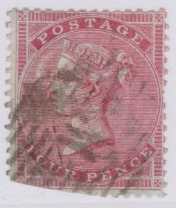 GB QV 1855-57 4d Red SG62 WMK SM. Garter Cat £450 A30P3F40449-