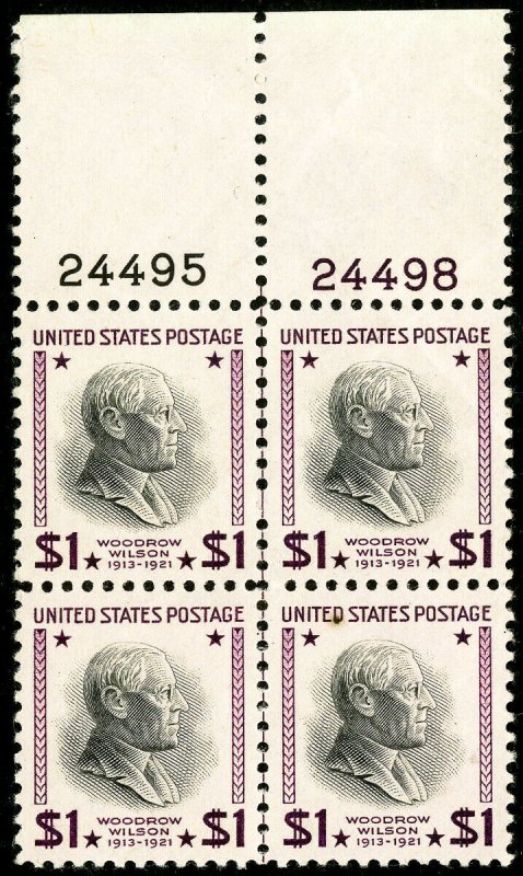 US Stamps # 832 MNH XF Plate Block of 4