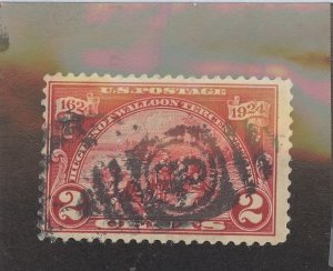 United States #615  Single (Fancy Cancel)