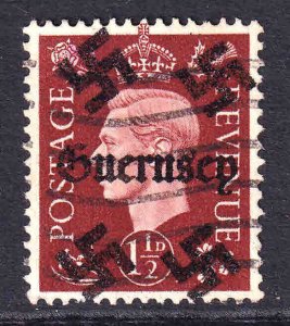 GREAT BRITAIN 1-1/2p GUERNSEY OVERPRINT USED VF SOUND