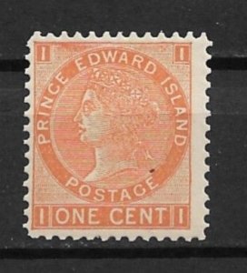 1872 Prince Edward Island Sc11 1¢ Queen Victoria MH