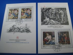 CZECHOSLOVAKIA 1988 SCOTT # 2715-2716   USED