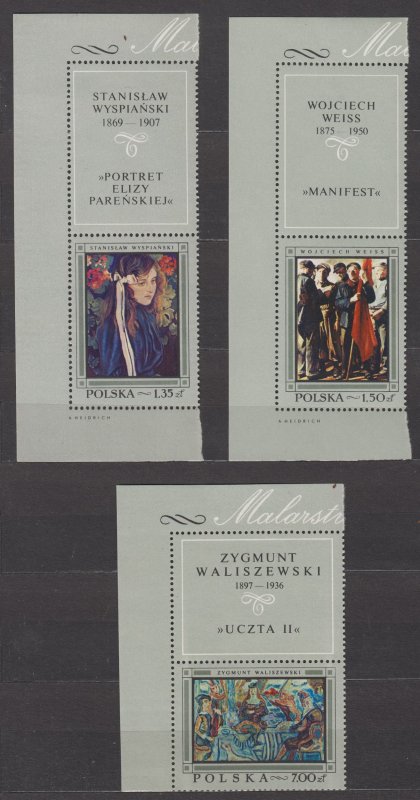 Poland Scott Scott #1602-1609 1968 MNH