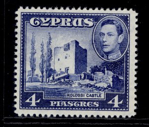 CYPRUS GVI SG156b, 4pi ultramarine, NH MINT.