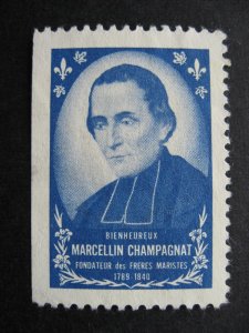 Canada label Marcellin Champagnat used blue, unlisted colour?