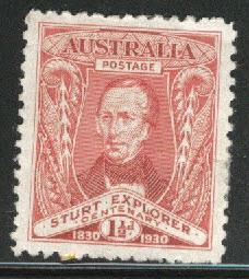  AUSTRALIA Scott 104 MH* remnant in gum 1930