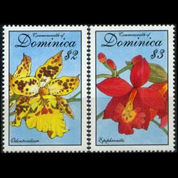 DOMINICA 1994 - Scott# 1672-3 Orchids $2-3 NH