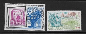 WALLIS & FUTUNA #424-5 STAMP EXPOSITIONS MNH