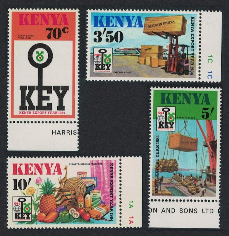 Kenya Fruits Food Timber Kenya Export Year 4v 1984 MNH SG#325-328