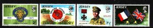 Jersey-Scott#53-6-unused NH set-Flags-British Legion-1971