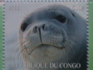 CONGO STAMP-2011 WORLD LOVELY SEA LIONS- MNH STAMP SHEET-VERY FINE