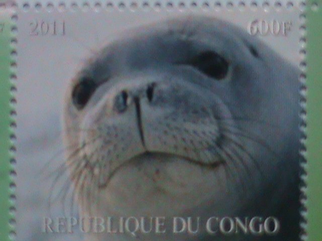 CONGO STAMP-2011 WORLD LOVELY SEA LIONS- MNH STAMP SHEET-VERY FINE