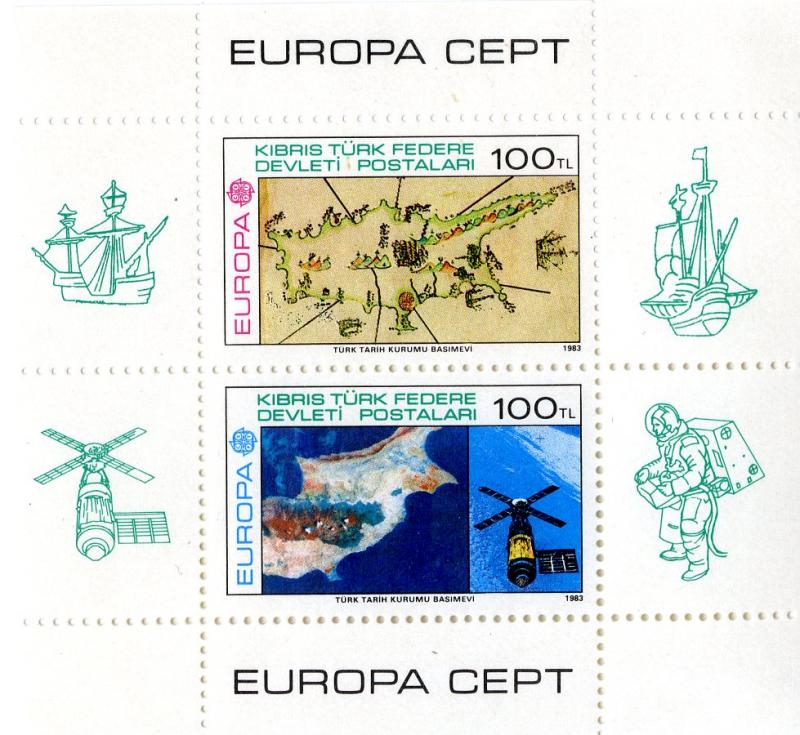 TURKEY/NORTH CYPRUS  27 MNH S/S SCV $60.00 BIN $30.00 EUROPA