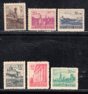 ESTONIA SC# NB1-6  FVF/MOG 1941