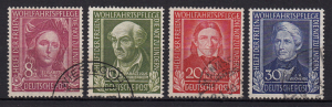 Germany - 1949 - Sc. B310-B313 - used