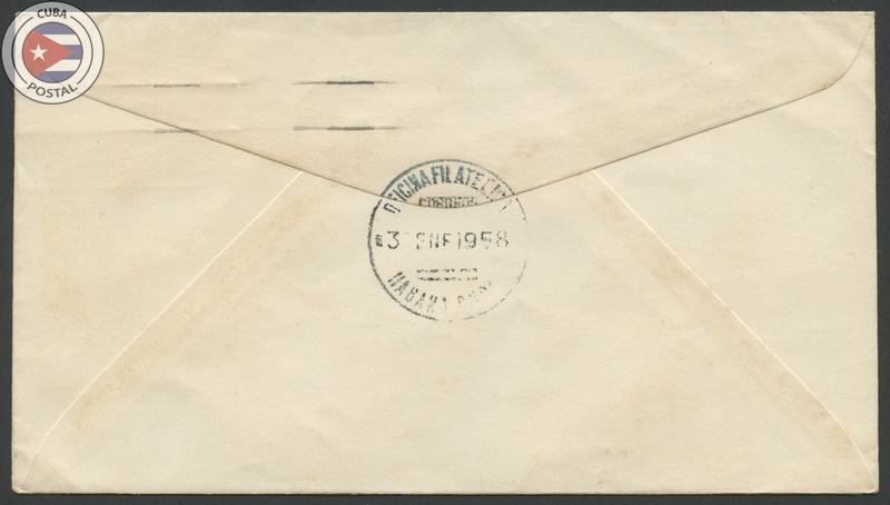 Cuba 1958 Scott 590-C178 | First Day Cover | CU3201