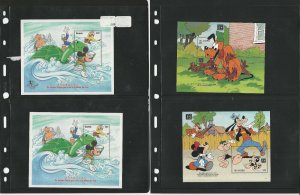 Gambia Stamp Collection on 10 Pages, Mint NH Disney, JFZ