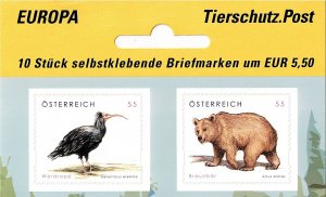 Austria 2071-2072 MNH stamps wildlife animals brown bear bird (1)