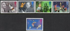 1996 Sg 1940/1944 Anniversary of Children's Television Unmounted Mint Set of 5 