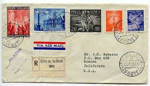 Air Mail Tobia Lire 250 on cover racc. by air to the USA