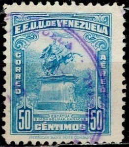 Venezuela 1944; Sc. # C152; Used Single Stamp