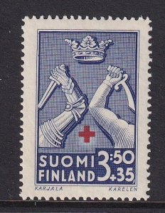 Finland  #B52   MNH  1942  Red Cross  Coats of Arms  3.50m