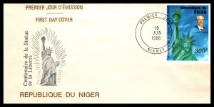 Nicaragua C540-C547 U/A FDC