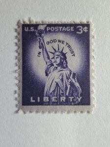 SCOTT #1035 LIBERTY SINGLE MINT NEVER HINGED