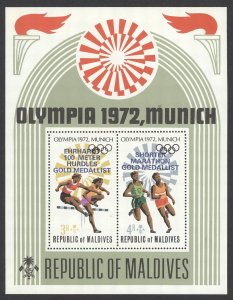 Maldive Islands Sc# 411 MNH Souvenir Sheet 1972 Olympics