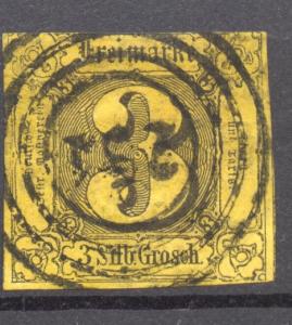 Thurn & Taxis, 1852 Michel # 6 b, Scott Northern District # 7 a, used, 