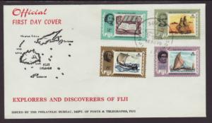 Fiji 293-296 Explorers 1970 U/A FDC