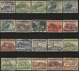 POLAND 1935-37 Sc 294-302,308-11  20 Used VF Complete Postmarks/cancels