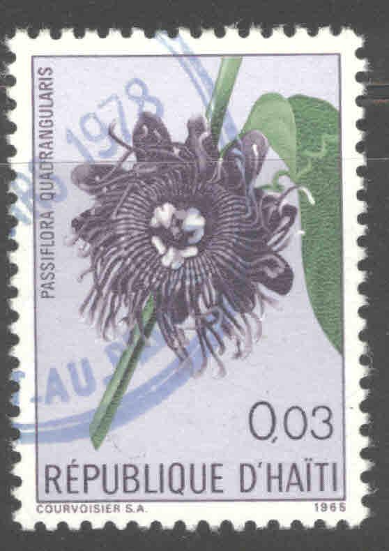 Haiti  Scott 532 Used  Flower stamp