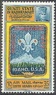 ADEN QuAiti 1967 BOY SCOUT Jamboree MNH