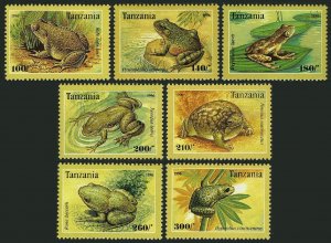 Tanzania 1453-1459,1460,MNH. Frogs 1996.Rana Goliath.