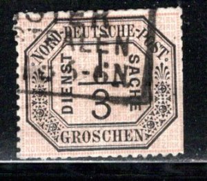 German States North German Confederation Scott # O2, used