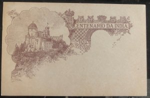 Mint Portuguese Macao Postal Stationary Postcard India Centenary